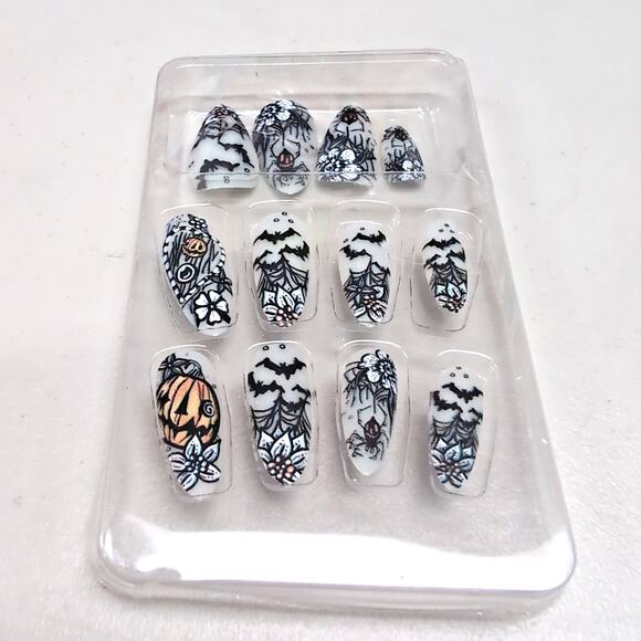 Holiday False Nail Lot of 6 Sets Halloween 4th of July Christmas Valentines Day - Picture 2 of 13